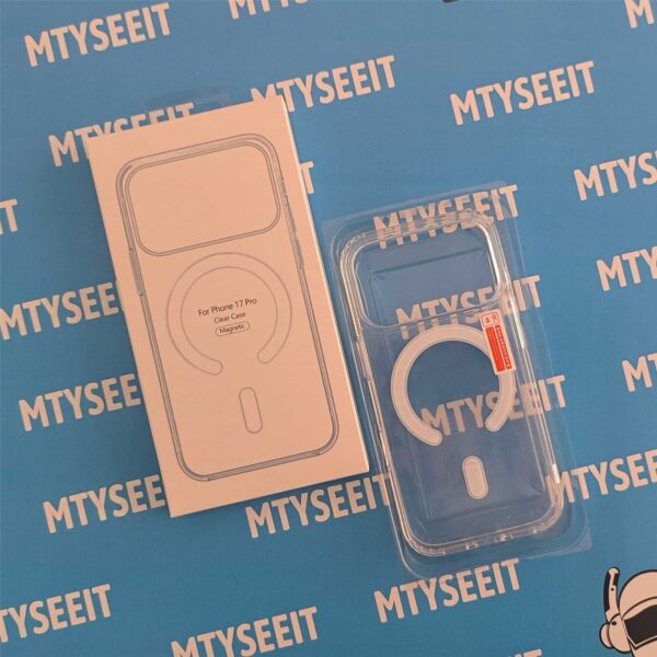 Mtyseeit Brand iPhone 17 Pro Clear Magsafe Mobile Phone Case
