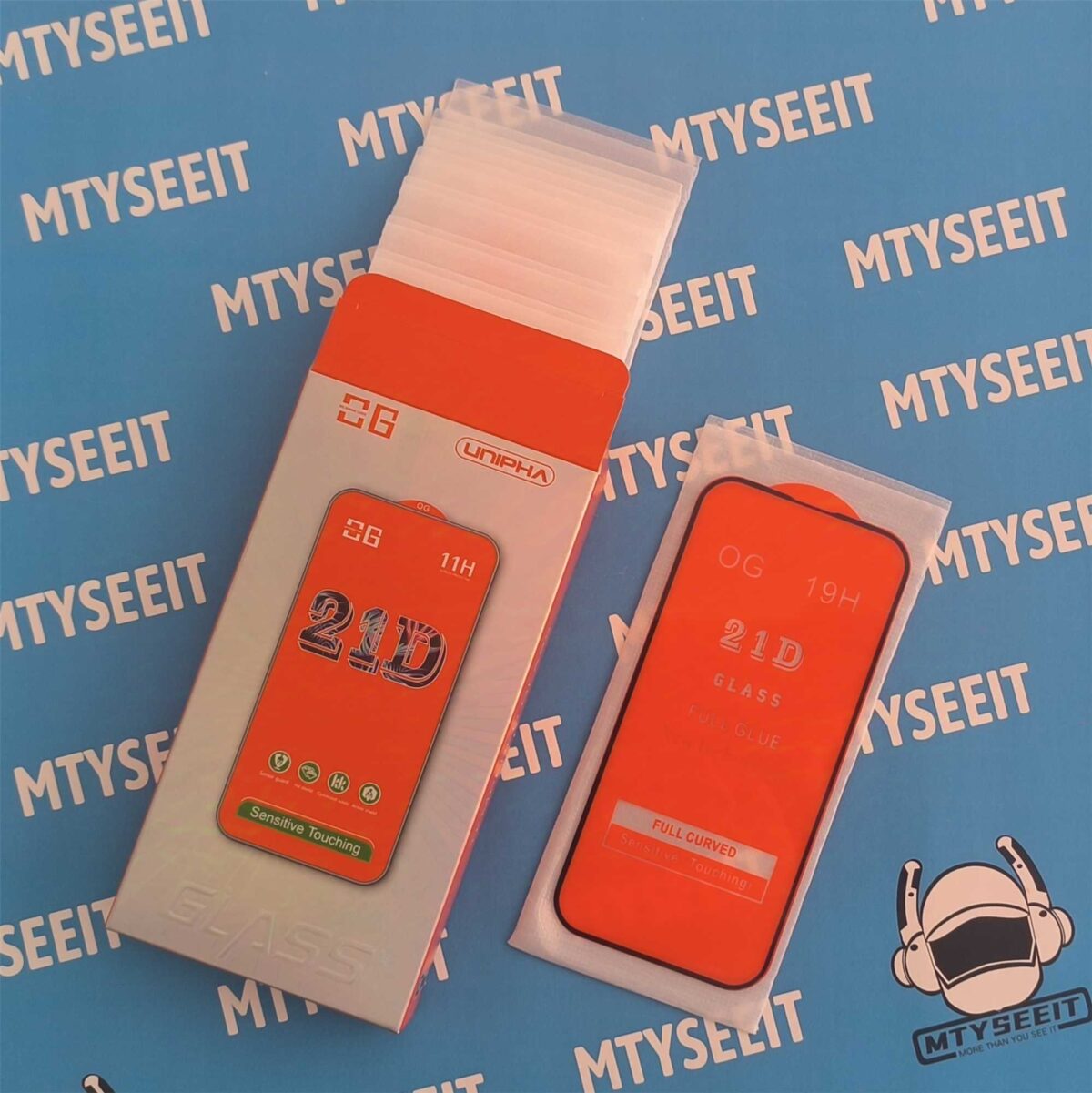 Mtyseeit Brand 21d Tempered Glass Screen Protector for iPhone - Image 1