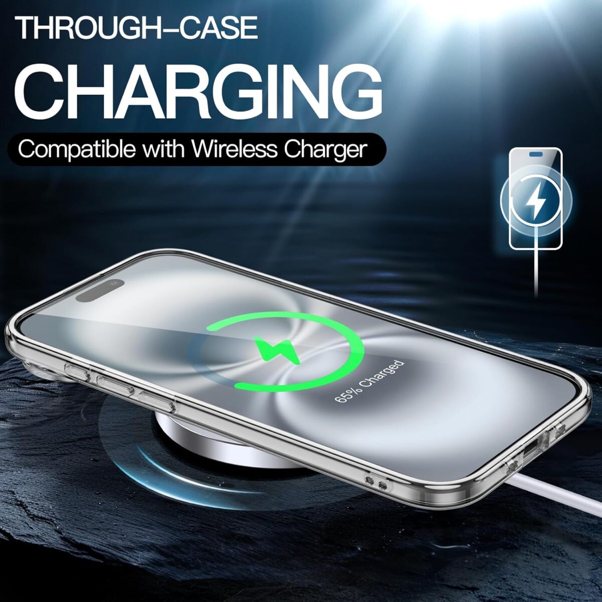 Mtyseeit Brand Case for iPhone 17 Air 6.6-Inch, Non-Yellowing Shockproof Phone Bumper Cover - Image 2
